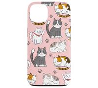 Cute Kawaii Cat Lovers Pattern Kitten Mom Coque pour iPhone 13