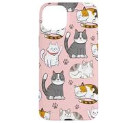 Cute Kawaii Cat Lovers Pattern Kitten Mom Coque pour iPhone 15 Plus