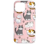 Cute Kawaii Cat Lovers Pattern Kitten Mom Coque pour iPhone 16 Pro Max