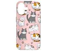 Cute Kawaii Cat Lovers Pattern Kitten Mom Coque pour iPhone 17