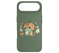 Cute Kawaii Fall Cottagecore Aesthetic Frog with Pumpkin Coque pour iPhone Air