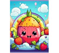 Cute Kawaii Food Coloring Book for Kids: Fun and Adorable Coloring Pages with Happy Fruits, Sweet Treats, and Magical Desserts | Over 100 Pages for Relaxation and Creative Play for Kids Ages 4-8
