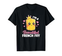 Cute Kawaii French Fries Cartoon Food Lover Anime Style T-Shirt