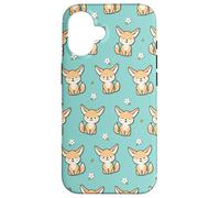 Cute Kawaii Girls Womens Kids Pattern Fennec Fox Lover Coque pour iPhone 16