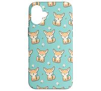 Cute Kawaii Girls Womens Kids Pattern Fennec Fox Lover Coque pour iPhone 16 Plus