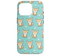 Cute Kawaii Girls Womens Kids Pattern Fennec Fox Lover Coque pour iPhone 16 Pro