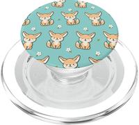 Cute Kawaii Girls Womens Kids Pattern Fennec Fox Lover PopSockets PopGrip pour MagSafe