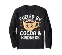 Cute Kawaii Hot Chocolate Kindness Cozy Cocoa Manche Longue
