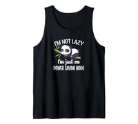 Cute Kawaii Kids Womens Napping Not Lazy Power Saving Panda Débardeur