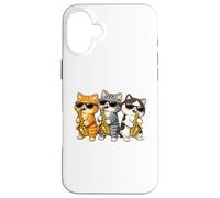 Cute Kawaii Kitten Saxophone Trio Music Lovers Coque pour iPhone 16 Plus