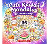 Cute Kawaii Mandalas Coloring Book - Volume 6: Seasonal & Holiday Kawaii Mandala Designs | Spring, Summer, Autumn & Winter Themes | 66 Cute Coloring ... Teens | Relaxing Stress-Relief Coloring Book