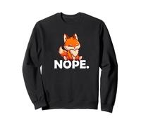 Cute Kawaii Mens Womens & Kids Nope Red Fox Lover Sweatshirt
