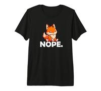 Cute Kawaii Mens Womens & Kids Nope Red Fox Lover T-Shirt Haut de Gamme