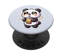 Cute Kawaii Panda Bubble Tea Kawaii Anime Kawaii Cute Panda PopSockets PopGrip Adhésif