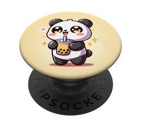 Cute Kawaii Panda Bubble Tea Kawaii Anime Kawaii Cute Panda PopSockets PopGrip Interchangeable