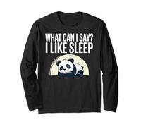 Cute Kawaii Panda, What Can I Say? I Like Sleep Manche Longue