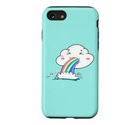 Cute Kawaii Rainbow Puking Cloud Design Coque pour iPhone SE (2020) / 7/8