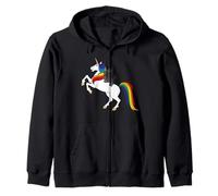 Cute Kid Girls Womens Rainbow Unicorn Scottish Terrier Lover Sweat à Capuche