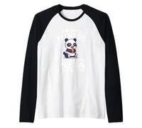 Cute Kids Boys Chibi Kawaii Into Fitness Whole Pizza Panda Manche Raglan