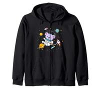 Cute Kids Boys Girls Cartoon Kawaii Space Koala Bear Lover Sweat à Capuche