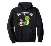Cute Kids Girls Boys Kawaii Bookworm Reading Lover Sweat à Capuche