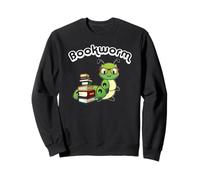 Cute Kids Girls Boys Kawaii Bookworm Reading Lover Sweatshirt