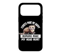 Cute Kids Womens Mens Lover Pet Ferrets Make Me Happy Coque pour iPhone 17 Pro Max