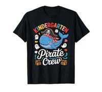 Cute Kindergarten Pirate Crew Whale Adventure Kids Apparel T-Shirt