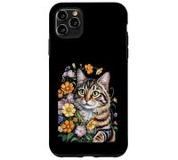 Cute Kitten Cat Flower Floral Garden Coque pour iPhone 11 Pro Max