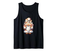 Cute Kitten Gnome Grandpa For Cat Mom And Dad Who Love Cats Débardeur
