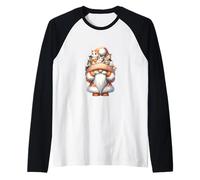 Cute Kitten Gnome Grandpa For Cat Mom And Dad Who Love Cats Manche Raglan