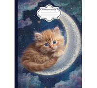 Cute kitty composition notebook: Graph Paper Notebook, 4x4 Grid: 8.5 x 11 in, 100 Pages, Perfect for Math, Drawing and Creative Notes