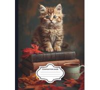 Cute kitty composition notebook: Graph Paper Notebook, 4x4 Grid: 8.5 x 11 in, 100 Pages, Perfect for Math, Drawing and Creative Notes