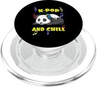 Cute Kpop Music Panda K Pop and Chill Vibes PopSockets PopGrip pour MagSafe