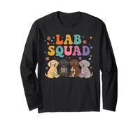 Cute Lab Puppy Squad Science Lab Squad Manche Longue