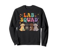Cute Lab Puppy Squad Science Lab Squad Sweatshirt