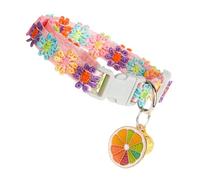 Cute Lace Cat Collar, Embroidery Pet Lead, 6x3x2 cm Ornament with Soft Build, Adjustable Safety Neckband, Fashion Accessory with Floral Style, Summer Gear for Garden and Travel