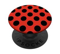 Cute Ladybug Beetle Ladybird Ladybeetle Insect Red PopSockets PopGrip Adhésif