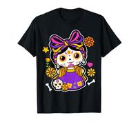 Cute Lele Mexican Pride Mexico Skull Doll Day of The Dead T-Shirt