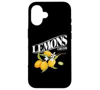 Cute Lemon Fruit Fresh and Juicy Capri Lemons Coque pour iPhone 16