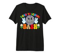Cute Leopard Smile Face Back to School Bash Teacher Student T-Shirt Haut de Gamme