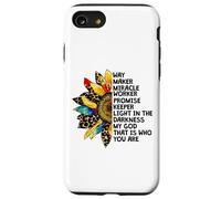 Cute Leopard Sunflower for Women and Jesus Lovers Christian Coque pour iPhone SE (2020) / 7/8