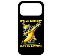 Cute Let's Go Bananas It's My Birthday Dabbing Funny Kids Coque pour iPhone 17 Pro Max