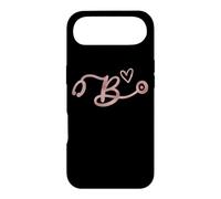 Cute Letter B Initial Monogram Nurse Rose Pink Stethoscope Coque pour iPhone Air
