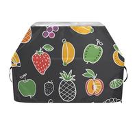 Cute Line Art Housse de protection pour barbecue d'extérieur Gris foncé 165,1 cm imperméable et résistante à la décoloration et aux UV avec cordon de serrage réglable pour protéger de la poussière et