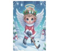 Cute Little Ange Puzzle en Bois 1000 Pièces pour Adultes Et Enfants, Puzzles Impossible, Jeu De Patience Coloré, À Partir De 12 Ans 78×53cm