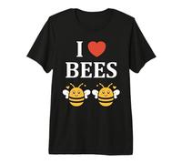 Cute Little Bee Funny Simple i Love Bees T-Shirt Haut de Gamme