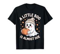 Cute Little Boo is Almost Due Halloween Pregnancy Ghost T-Shirt