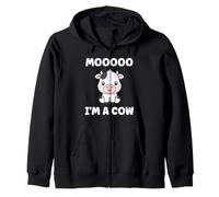 Cute Little Cow Funny Quote mooo I'm a Cow Sweat à Capuche