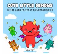 Cute Little Demons: A Cute and Adorable Soft Dark Fantasy Coloring Book Featuring Expressive Little Devils for Teens and Adults